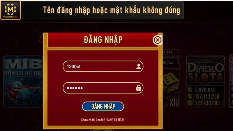Hội viên nhớ chụp lại màn hình lúc gặp lỗi nếu muốn giải quyết nhanh chóng hơn