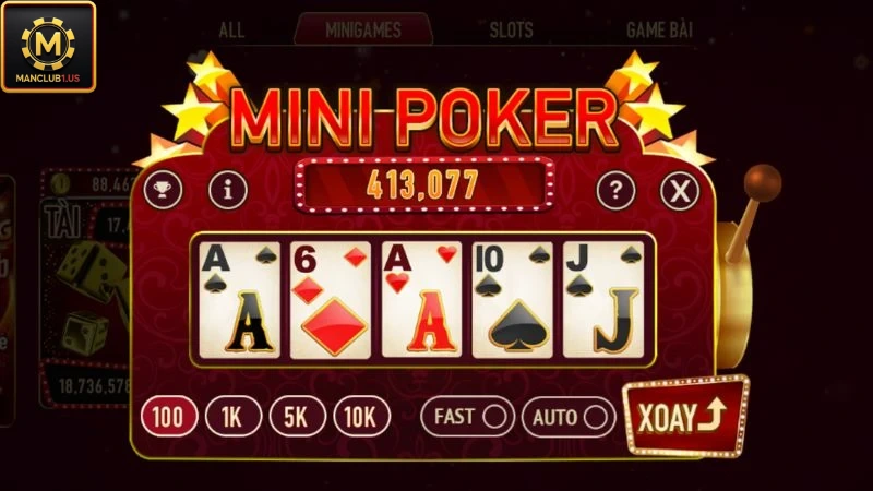 Thể loại Minigame với cách thức đặt cược đơn giản, nhanh chóng